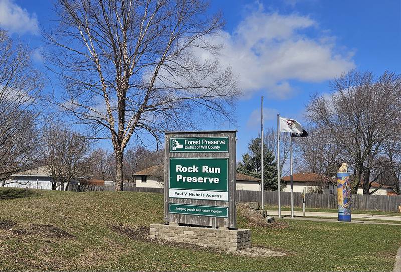This Rock Run Preserve access area on Essington Road in Joliet and a section of trail near the access area will both be closed for several months as work takes place to repave and realign the trail. The closure is scheduled to begin Wednesday, March 26, 2025.