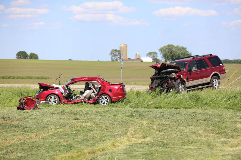 A fatal two vehicle-crash Thursday, June 2, 2022, near the intersection of Miller Road and Spring Grove Road in McHenry Township ended with one driver dead and the other hospitalized.