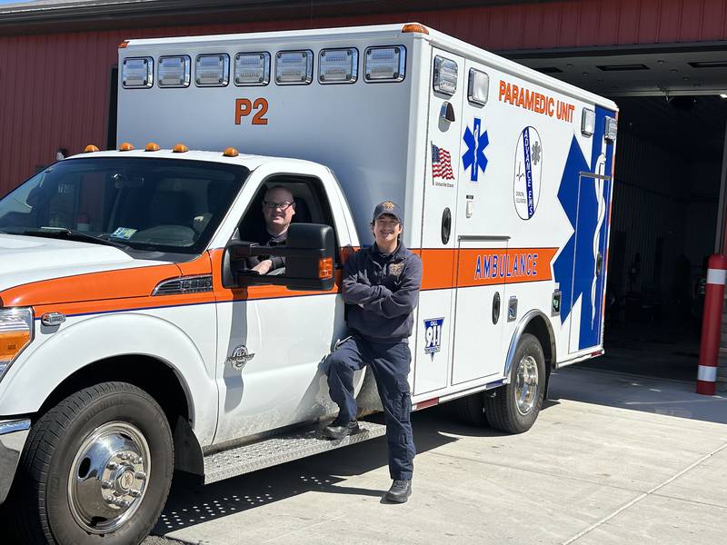 Ray Darsidan and Matt Faley are employed with Advance EMS in Dixon.