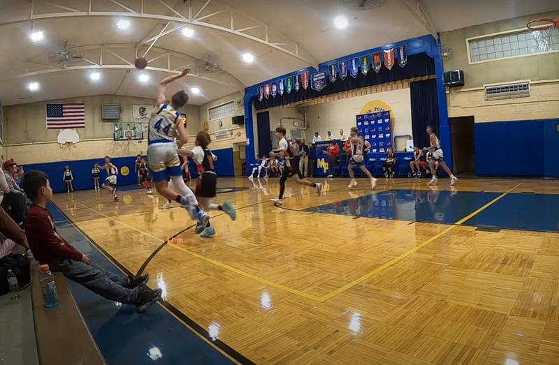 Milton Pope eighth-grader Cooper Thorson's full-court buzzer-beater Tuesday has become an internet sensation.