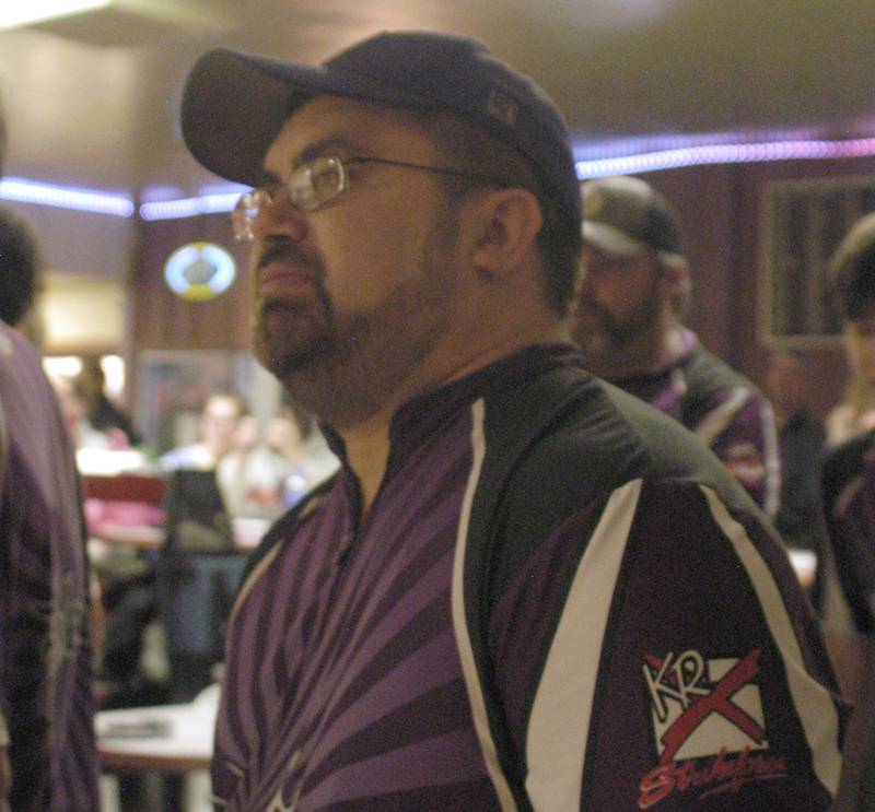 Dixon bowling coach Chris Sotelo watches his bowlers. Bowling teams  competed in the Sterling Regionals on Saturday, Jan. 17, 2026 at Blackhawk Lanes in Sterling.