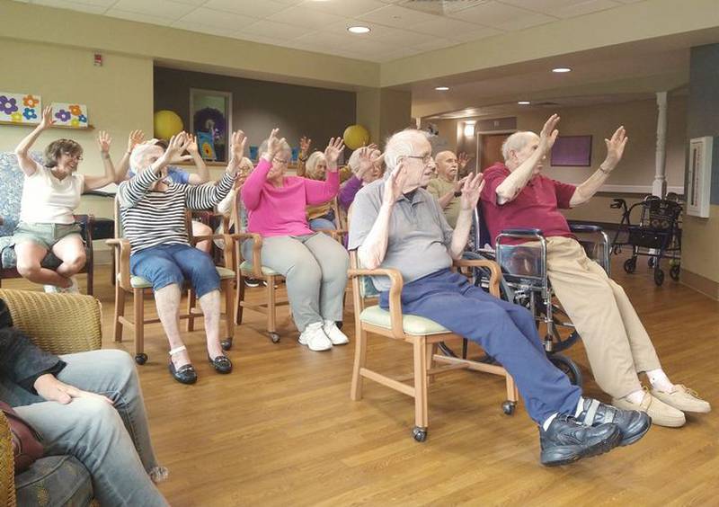 Earlier this month, Pleasant View residents, as well as staff and family, took part in an exercise to set a Guinness World Record for the “largest seated group exercise in multiple locations” – a record they hope to set, not beat.