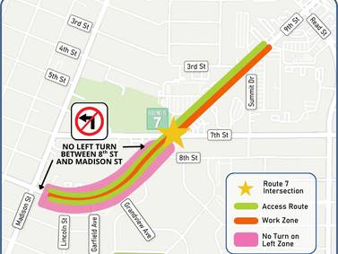 Expect traffic changes along IL Route 7 in Lockport Thursday