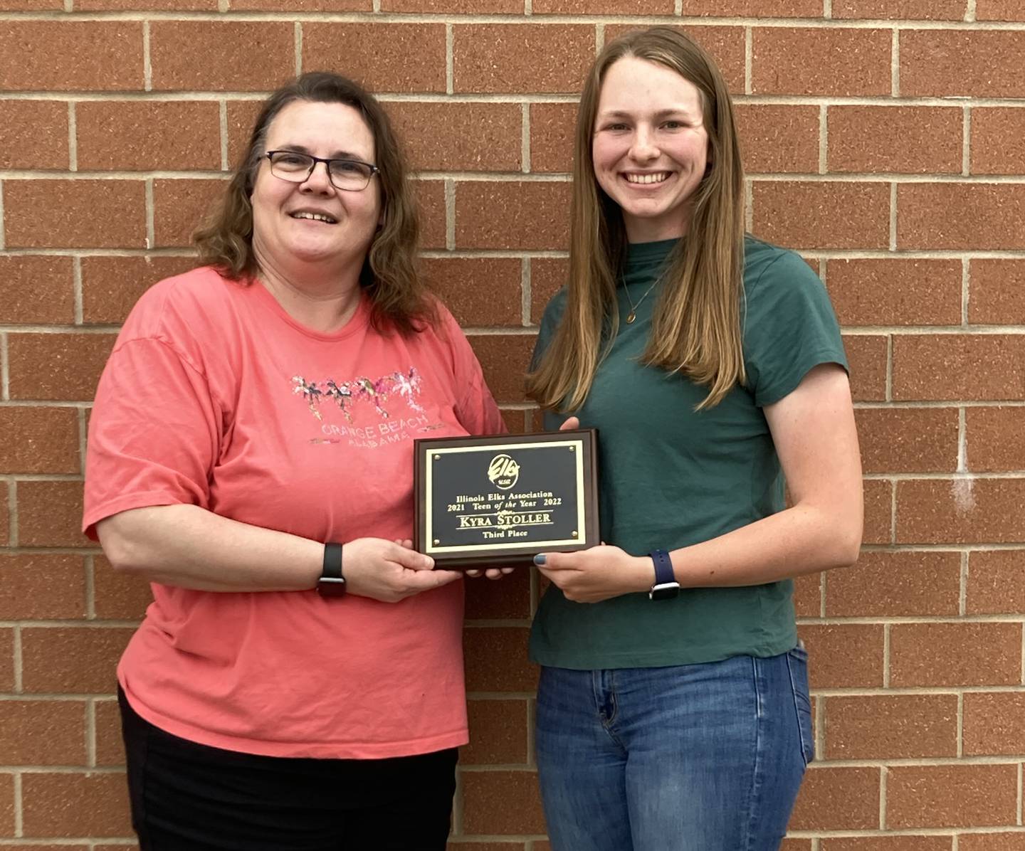 Bureau County High School student Kyra Stoller was named one of the Mendota Elks Lodge's 2022 Teens of the Year and placed third as the Illinois Elks Female Teen of the Year.