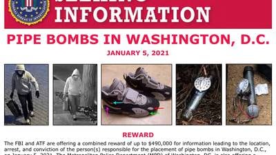 Man accused of planting pipe bombs before Jan. 6 attack on Capitol charged with explosives offense