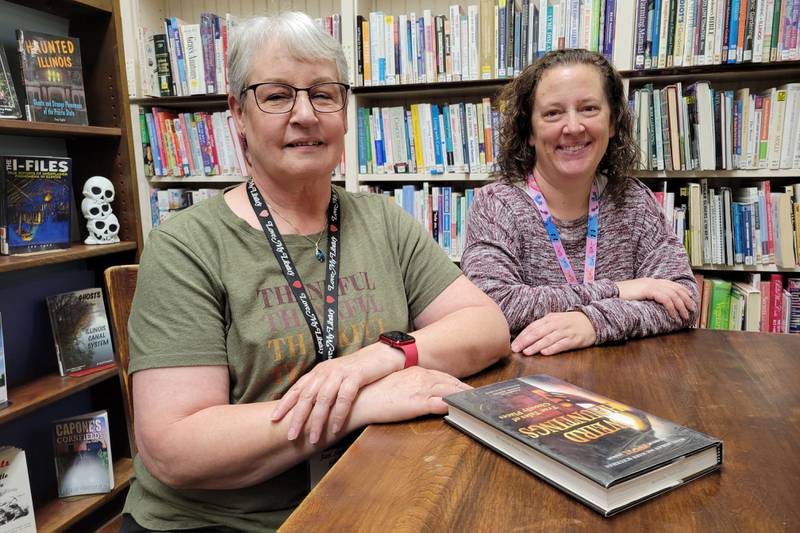 Marseilles Library director Jan Ambrose (left) will be retiring at the end of this month and will hand over that post to fellow librarian Heide Trettenero.