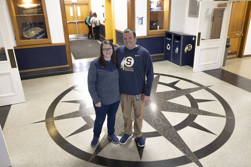 Jamie and Kyle Ruiz both teach and coach at Sterling High School.