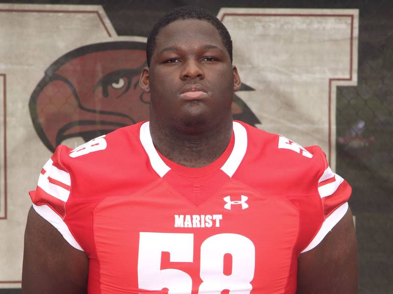 Marist's Jamel Howard Jr. committed to play collegiate football at Wisconsin.