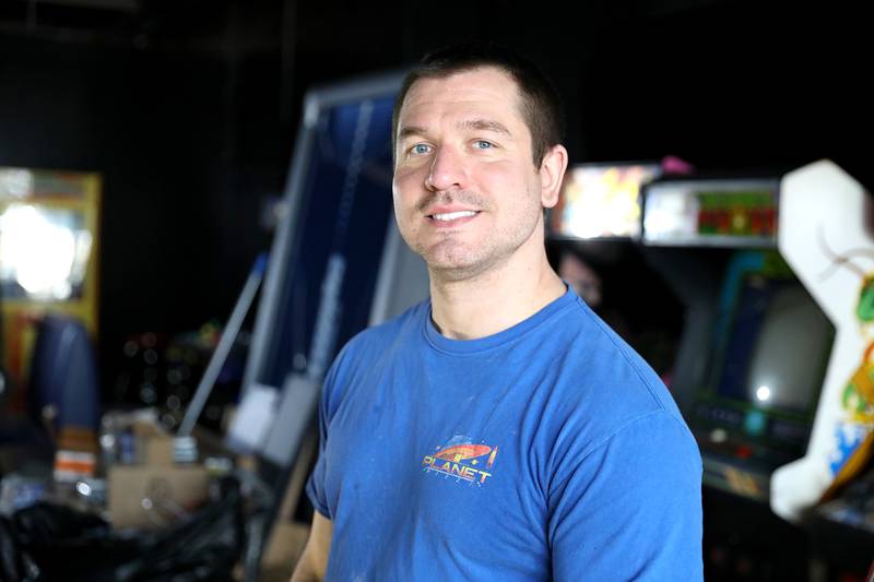 Owner Steve Oleksy plans to open an arcade next to his Planet Pizza restaurant in Plano.
