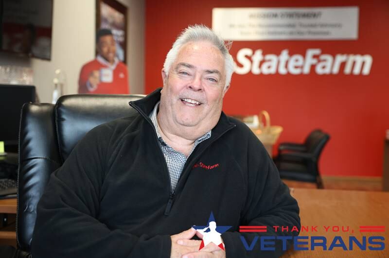 Kevin Molloy poses for a photo in his office on Tuesday, Oct. 24 in New Lenox. Kevin hosts and pays for a monthly breakfast for military veterans.