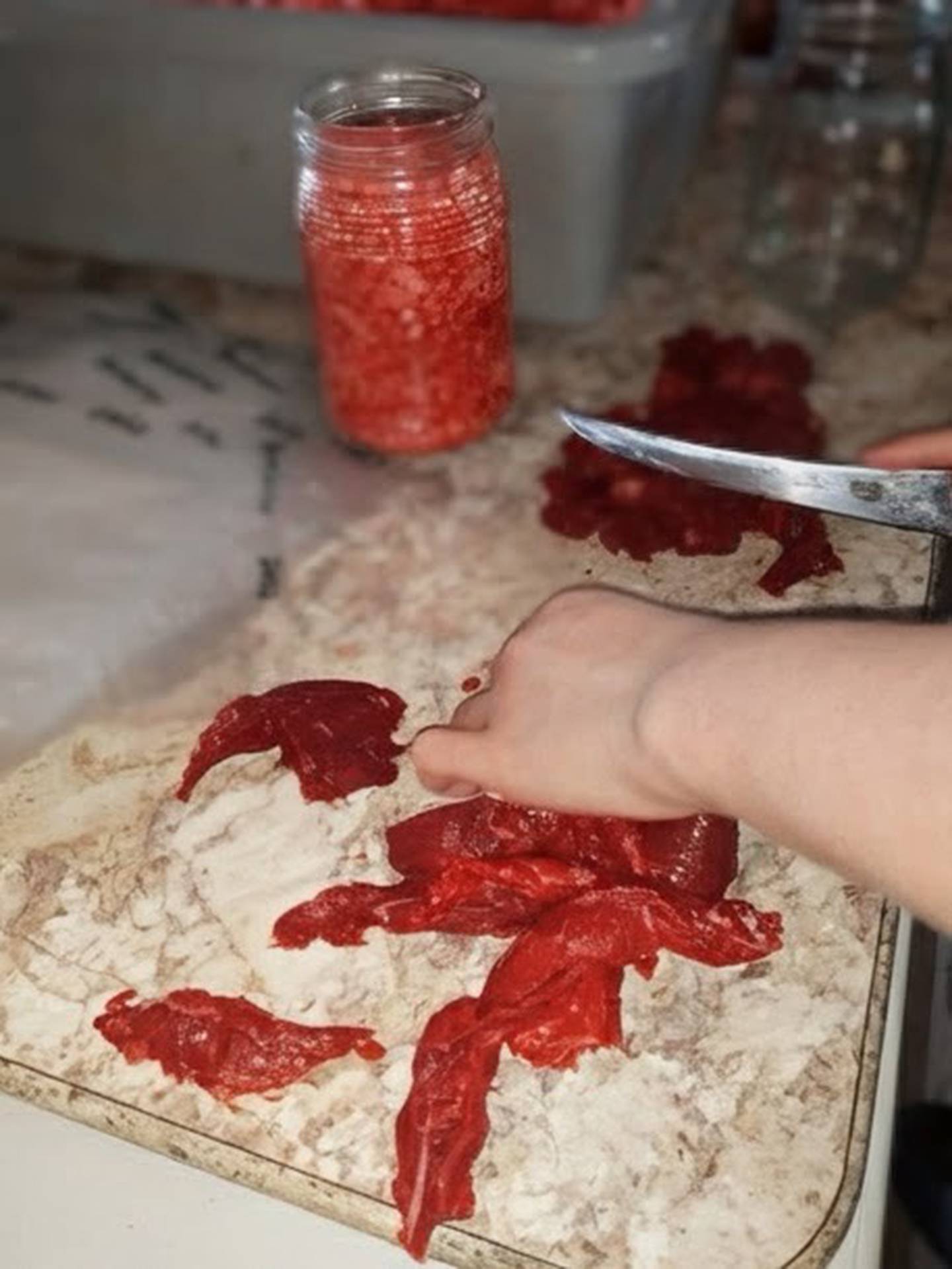 The Eichers spent a day butchering beef.