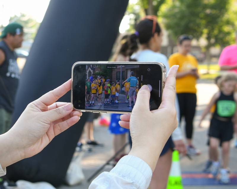 Many photos were taking of the participants that took part in the 1 mile run as they were lined up at the starting line on Friday June 9, 2023 during the Leadershop event held in La Grange.