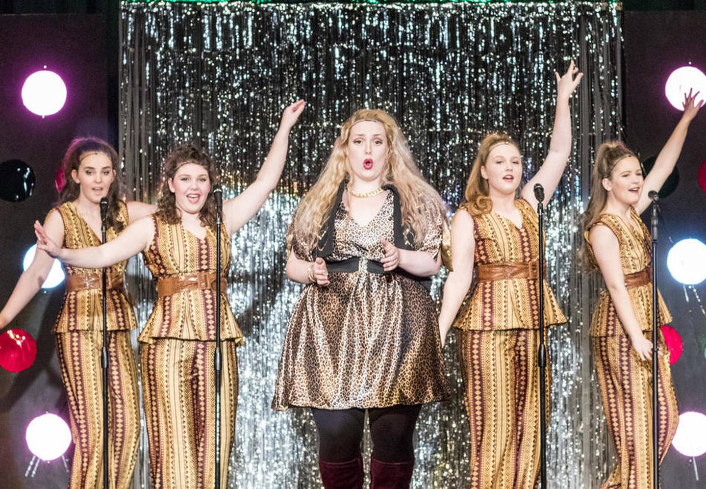 Grace Kinstler (center) performs as Deloris Van Cartier during Tuesday's dress rehearsal for Crystal Lake Central High School's performance of "Sister Act" March 14, 2017. Performances will be held March 16 and 17 at 7:30 p.m., March 18 at 7:00 p.m. and March 19 at 2:00 p.m.