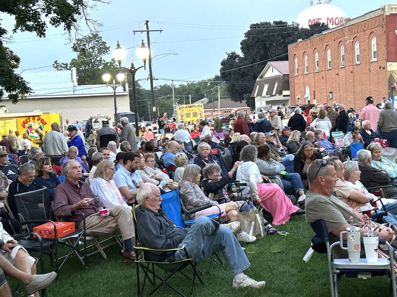 An estimated 1,300 people came to hear Brass From The Past at the Jamboree Concert Series on Friday, Aug. 1, 2025 in Mt. Morris.