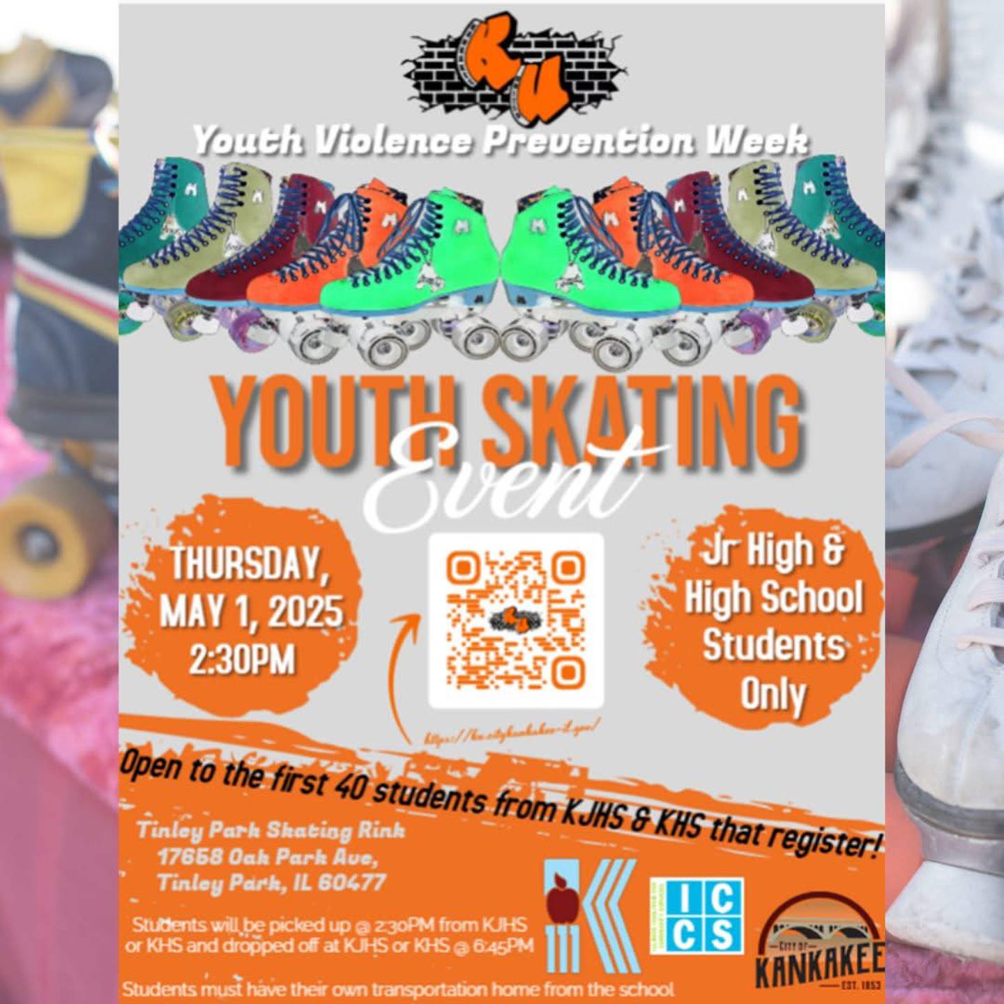Youth Violence Prevention Week - Youth Skating Event