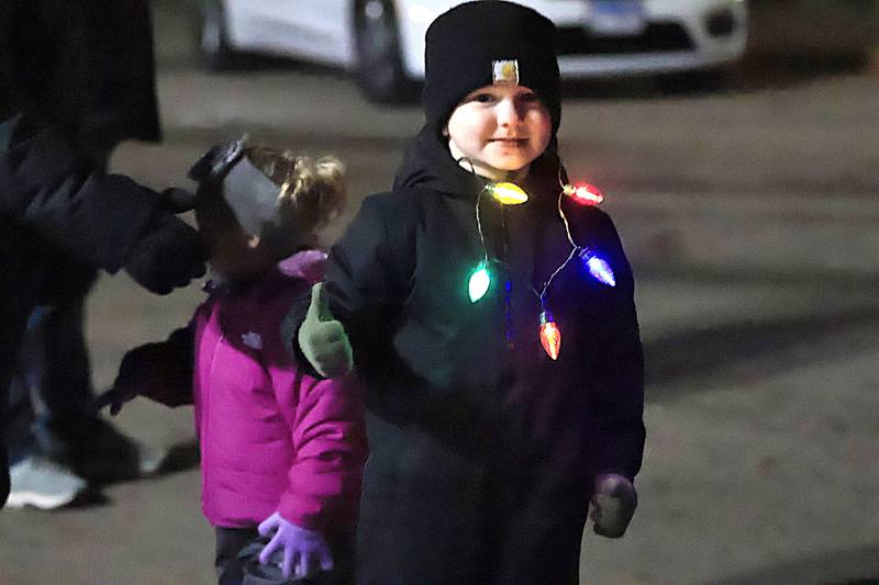 Canon Russell of Erie was all smiles as he anxiously waited for the parade to start on Saturday, Dec. 7, 2025.