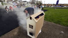 Photos: Burning question in Dixon High School forensics class
