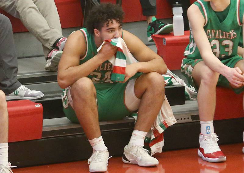 L-P's Marion Persich watches the clock wind down during the final seconds after loosing to Morton during the Class 3A Sectional semifinal game on Tuesday, March 3, 2026 in Kingman Gymnasium at Ottawa High School.