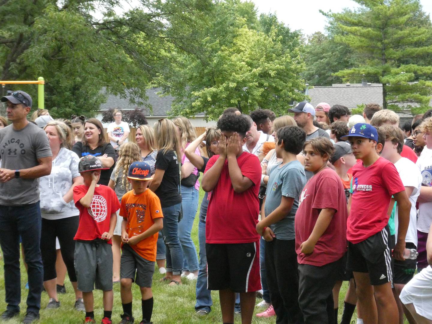 A memorial service for Katriona Koziara, 13, took place in Waverly Park, Rolling Meadows, on Friday, August 19, 2022.