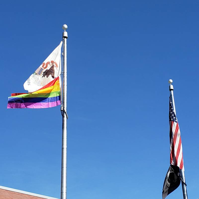 McHenry County raised the gay pride flag June 16 at its administrative building in Woodstock after the McHenry County Board proclaimed June as LGBTQIA Pride Month, it announced on Facebook that day.