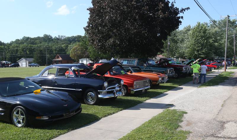 Around 40 cars were shown during the Utica Fire Department Car Show on Saturday, June 21, 2025 at Carey Memorial Park in Utica.