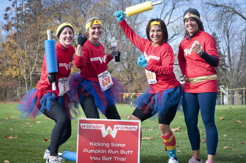 The 46th annual Pumpkin 10K Run and 1-mile Family Fun Run is expected to draw hundreds of runners from across northern Illinois Sunday, Oct. 27, 2024, on the final day of the 63rd annual Pumpkin Festival, organizers said. Shown here is a group of runners from 2022.