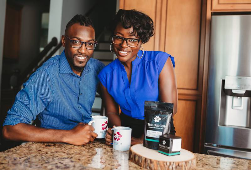 Joe and LaShanda Lewis are opening a new tea shop in downtown Huntley later this year in 2022 after operating the business from their home and farmers' markets since 2020.