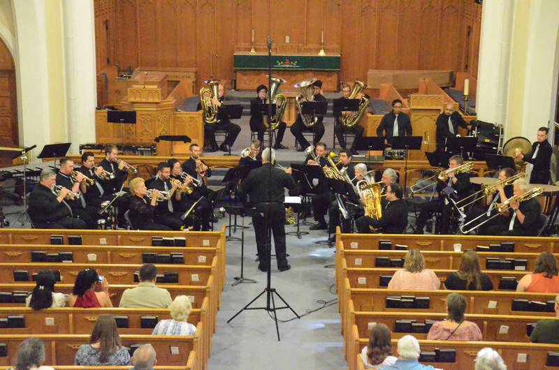 Fox Valley Brass Band, shown in an earlier concert, will perform with Illinois Brass Band in a concert at 3 p.m. Sunday, March 30, at Wesley United Methodist Church, 14 N. May St. in Aurora.