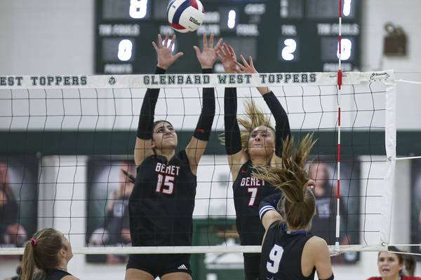 Photos: Benet vs. St. Charles North volleyball, Class 4A Glenbard West Sectional final