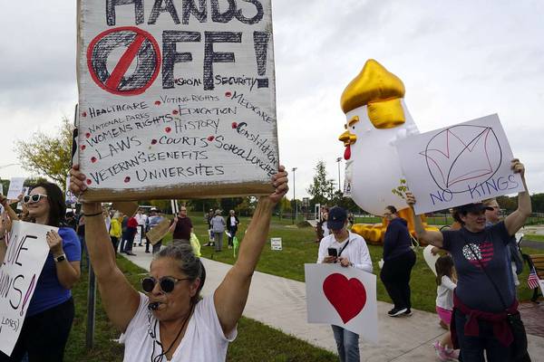 ‘A little more motivated’: ‘No Kings’ part 2 draws huge crowds in the suburbs, city 