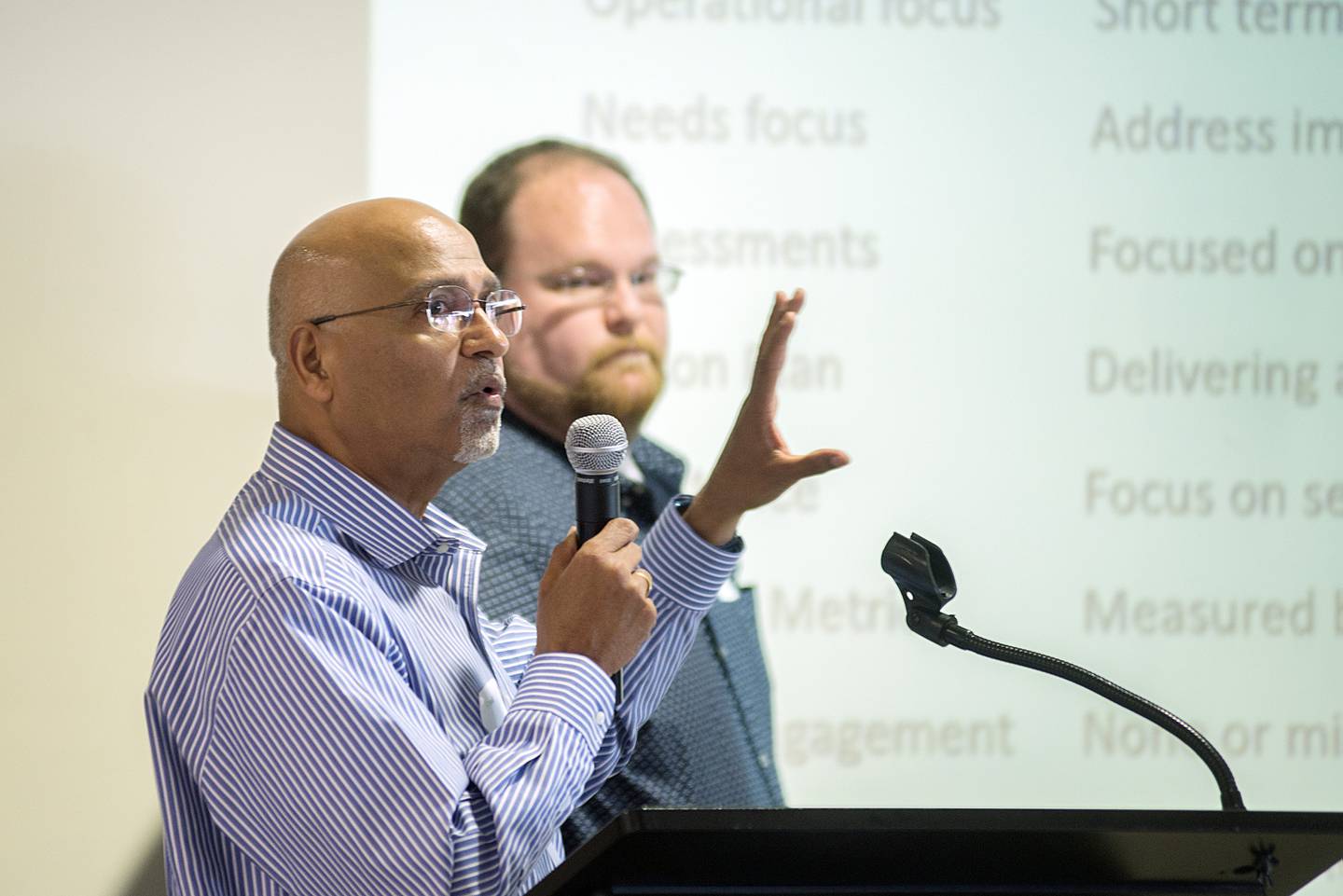 Perumal Mohan, president and CEO of eTransX, speaks to the Project OPEN group about the successes with the project.