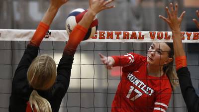 Photos: Huntley vs. Crystal Lake Central in FVC girls volleyball action
