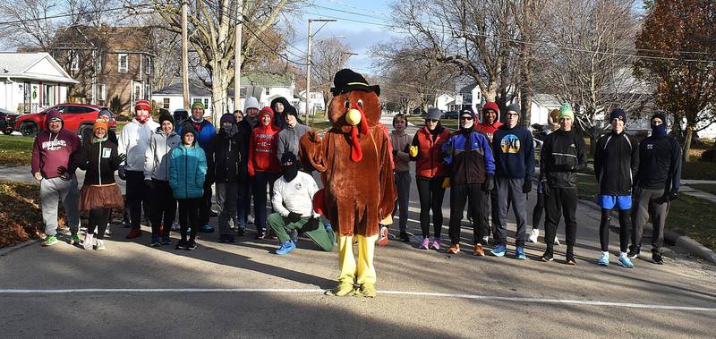 Participants line up to start Morrison's Turkey Trot on Saturday, Nov. 30, 2024.