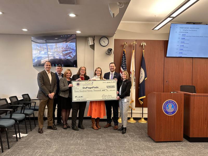 DuPage County and DuPage Foundation teamed up to provide nearly $400,000 to DuPagePads to help provide housing for residents throughout the winter months.