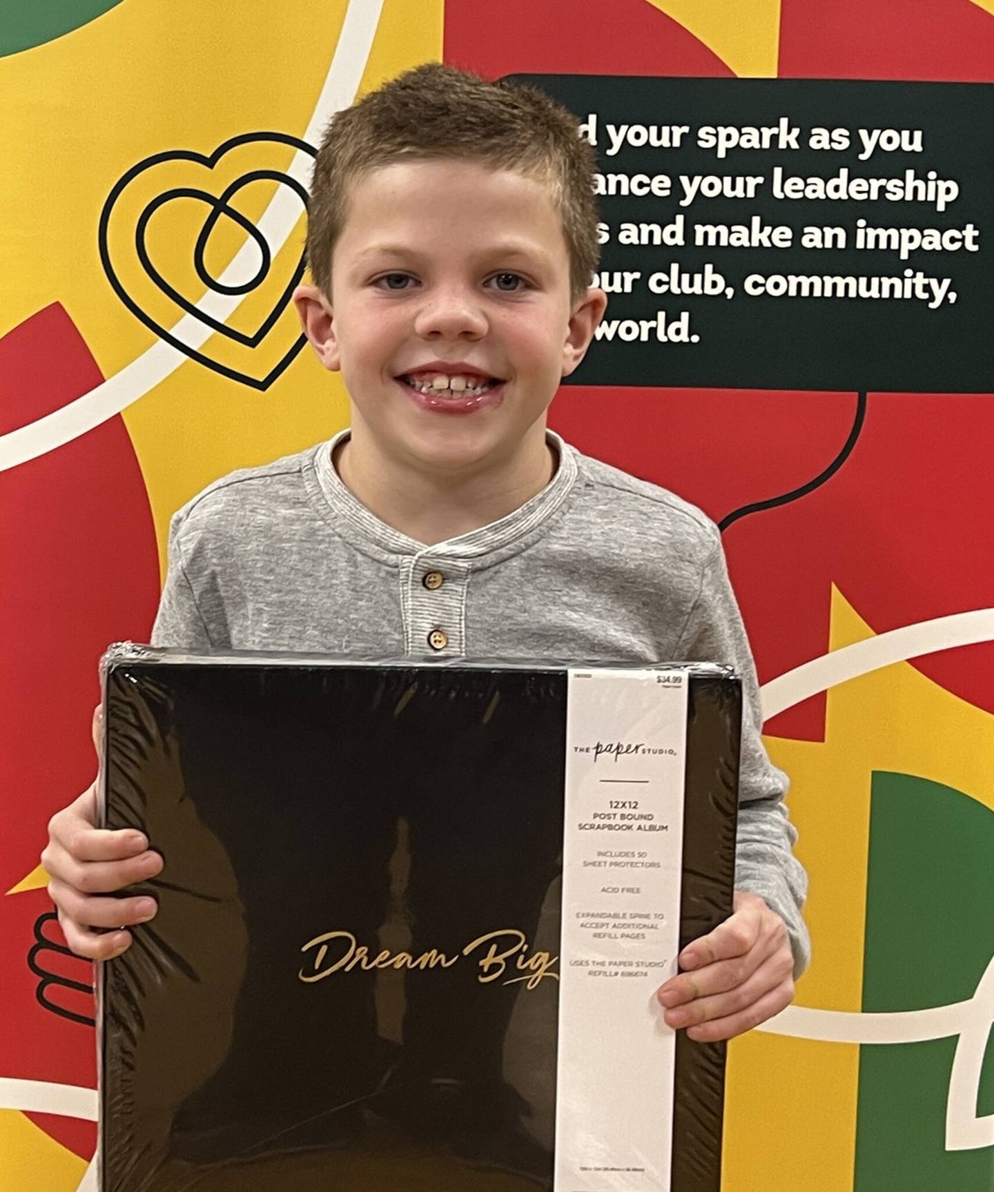 Mitchell Schobert of the Dream Catchers 4-H Club received the Monkemeyer Memorial First Year Achievement Award honor and a 4-H scrapbook.