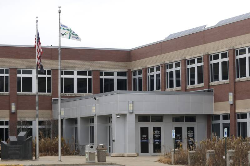 Tthe McHenry County Administration Building in Woodstock on Monday, Nov. 20, 2023. The McHenry County Board is schedule to vote on the county budget this evening.