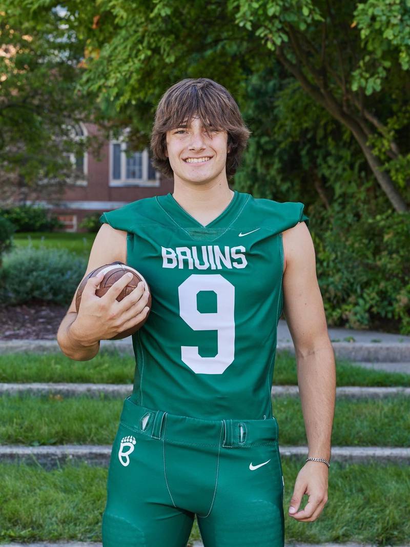 St. Bede senior Max Bray will be signing with Aurora University to play football this fall.
