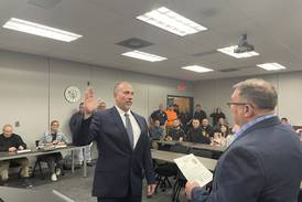 Martin is ‘coming home,’ he says as he’s sworn in as Mendota police chief