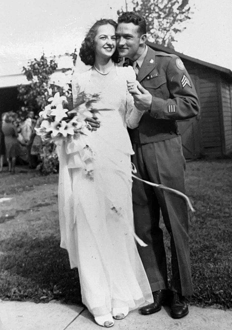 John "Jack" Connerton. A 105-year-old WWII veteran living in Sycamore, with his wife.