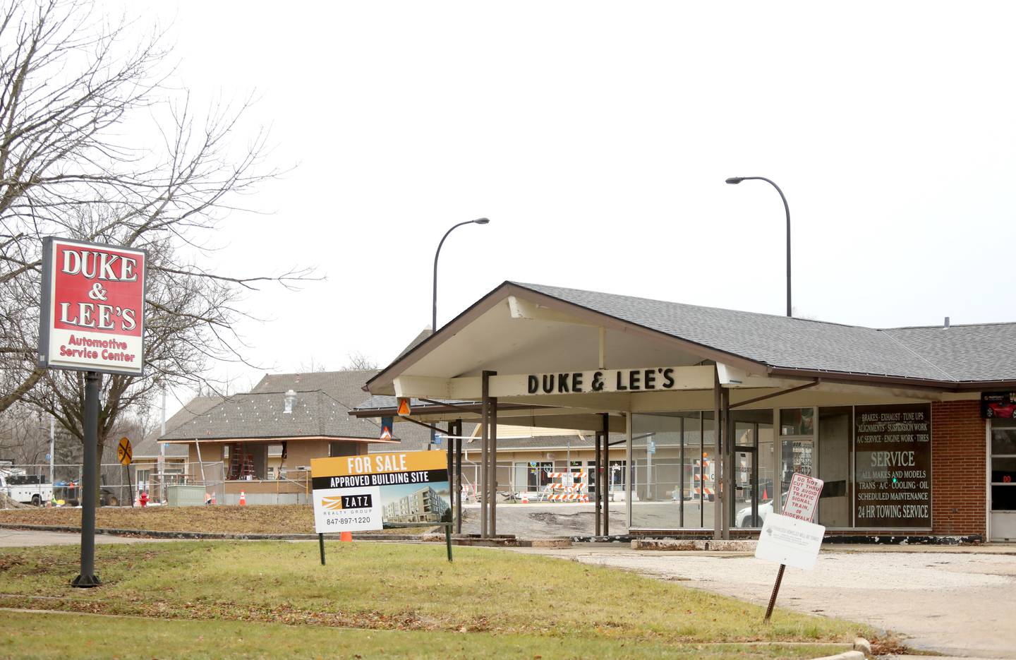 Duke & Lee's Auto Repair at 609 S. Third St. in Geneva is to be developed as 60 apartments, 63 off-street parking spaces and more than 6,000 feet of commercial space.