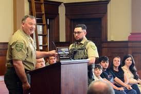 Photos: Lee County deputy honored for response to single-vehicle crash Feb. 12