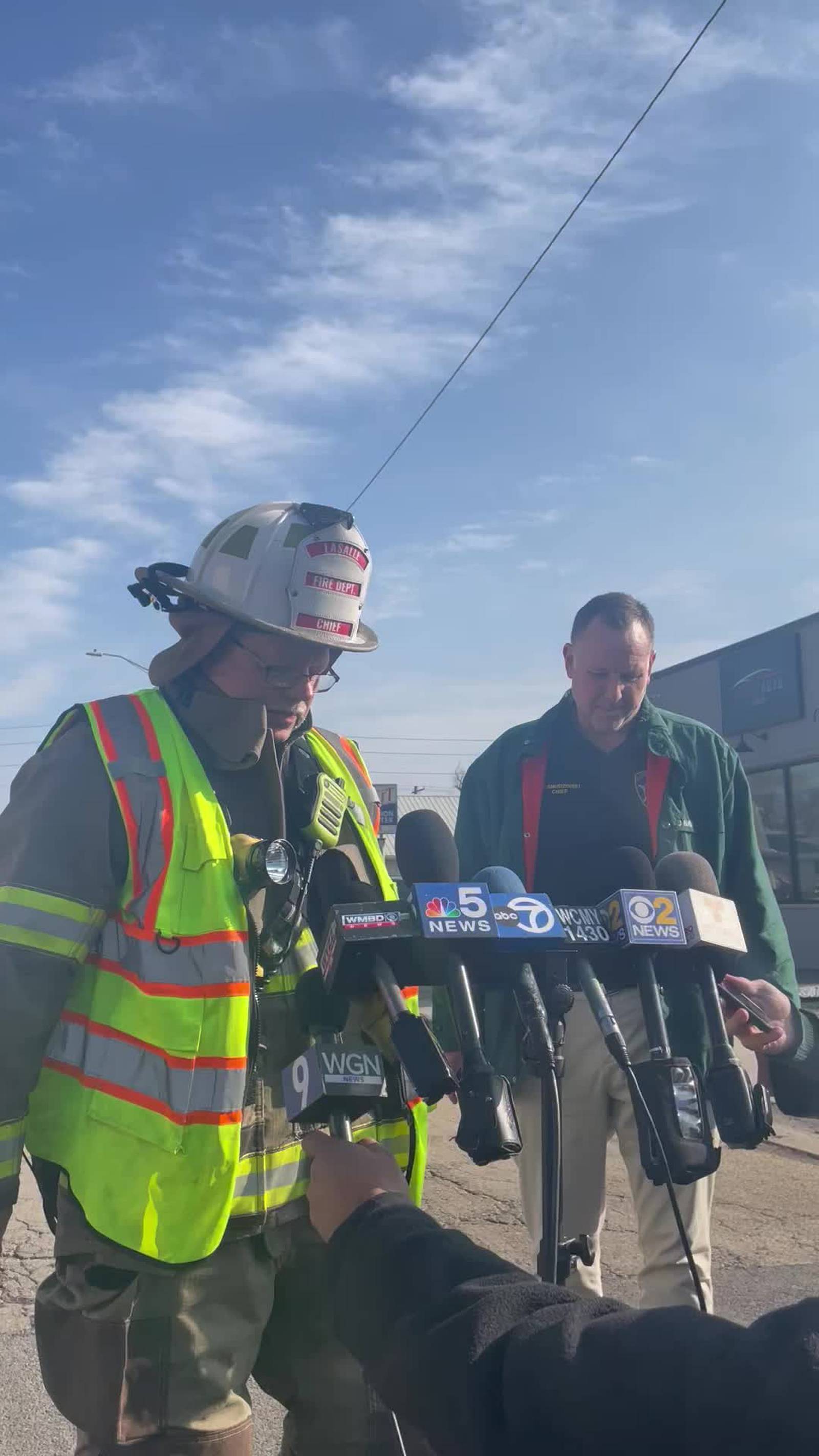 Video La Salle fire chief says Carus Chemical fire is contained, all