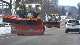 Road crews worked through Thanksgiving weekend clearing snow, battling wind for travelers