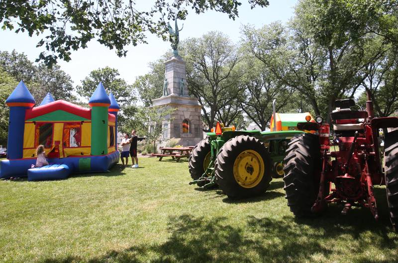 Bounce houses and tractors were some of the attractions during the 46th annual Beef and Ag Festival on Saturday, June 21, 2025 at Soldiers and Sailors Park in Princeton. The event featured vendors, food by the Bureau County Cattleman, live music, a kids pedal pull and more.