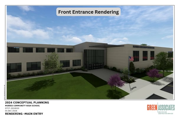 Morris Community High School breaks ground on new construction on Wednesday, May 6