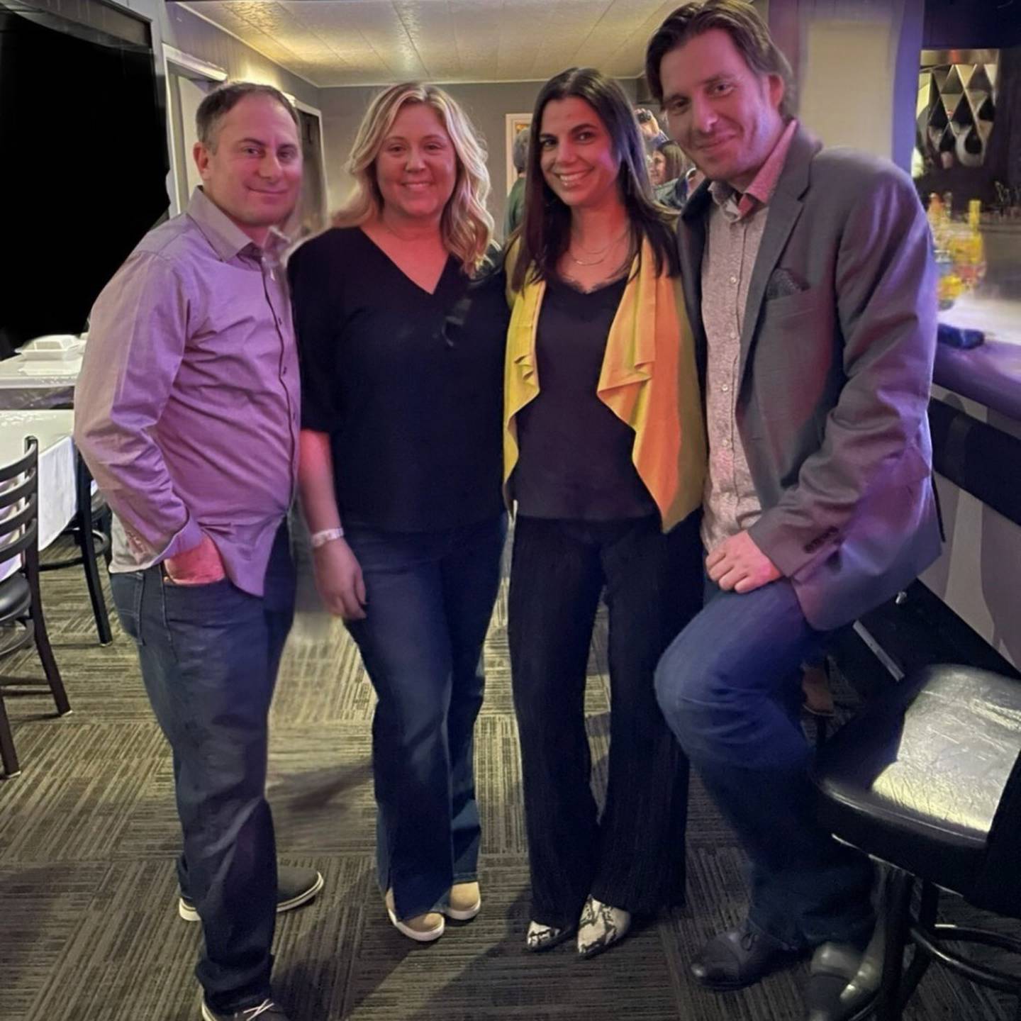 The current owners of the Uptown Grill are Ryan and Alexis Anderes (on right) and Jim and Trisha Lannen (on left). They have owned the restaurant since 2020.