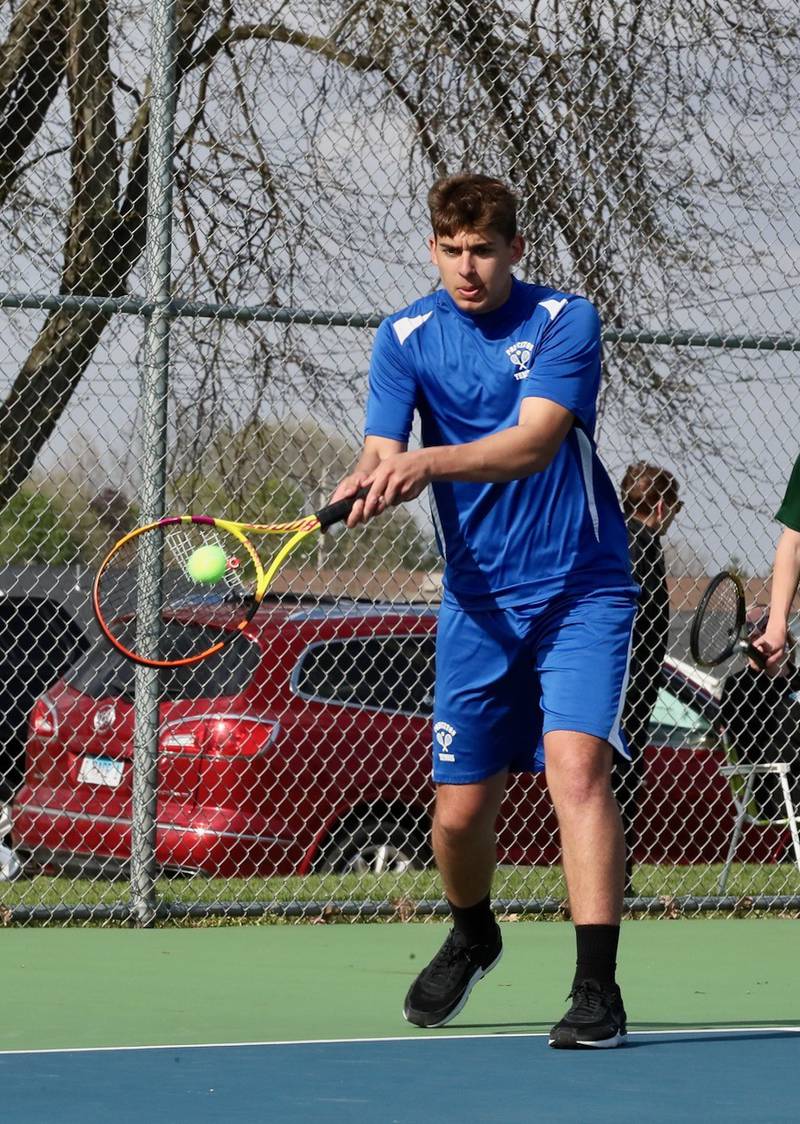 Princeton's Asa Gartin makes a return against Coal City Monday. The Tigers won 5-0 to improve to 10-0.