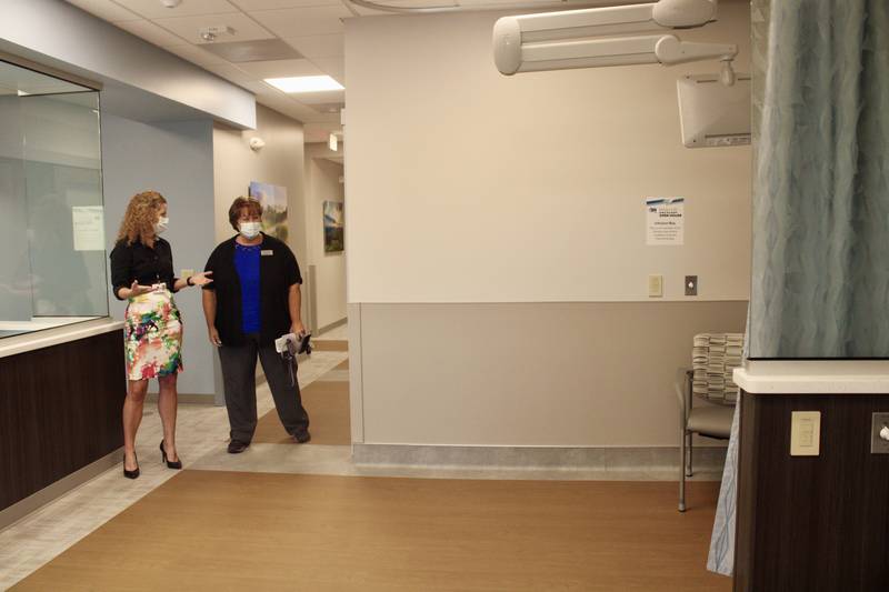 CGH Medical Center staff got an early look on Thursday at the new oncology unit that is on the third floor of the Main Clinic in Sterling.