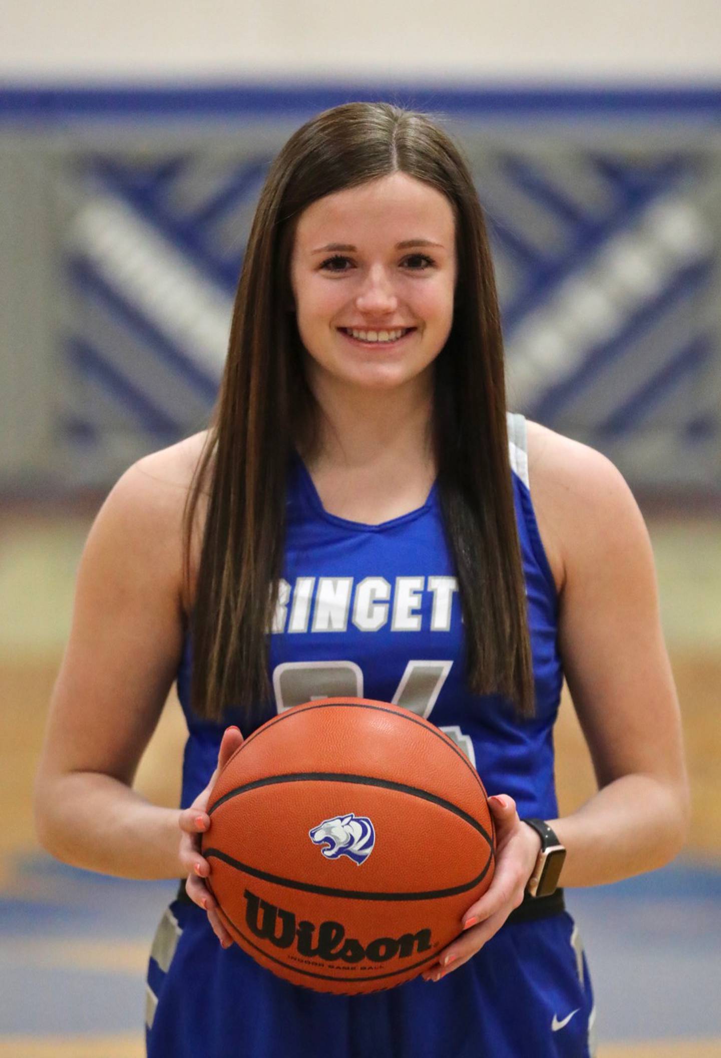 McKenzie Hecht stands just 5-4 on the court, but she plays much bigger. Her play and leadership played a big role in leading Princeton to its first conference championship and a 19-3 record.