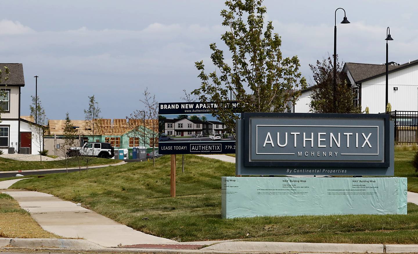 Work continues on Continental Properties' 288-unit Authentix McHenry apartment community at 3415 Blake Road, McHenry on Wednesday, August 3, 2022. their new apartment community.